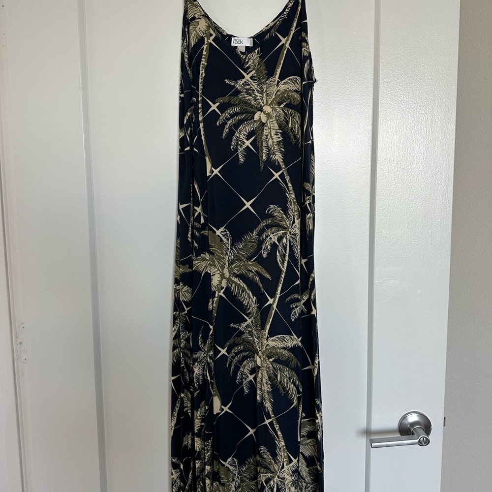 Nordstrom rack navy blue palm dress